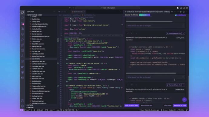 Extend React Native Test Suite With AI - Use qodo's VS Code Plugin With React Native Paper