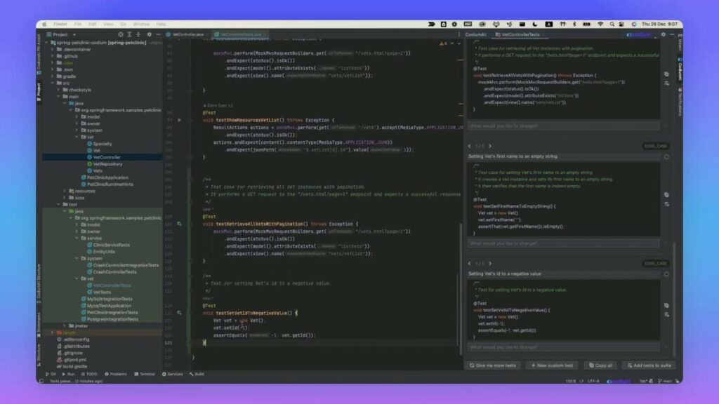 qodo | Generating Tests For Spring And Extending Existing Test Suite For Java | Spring PetClinic