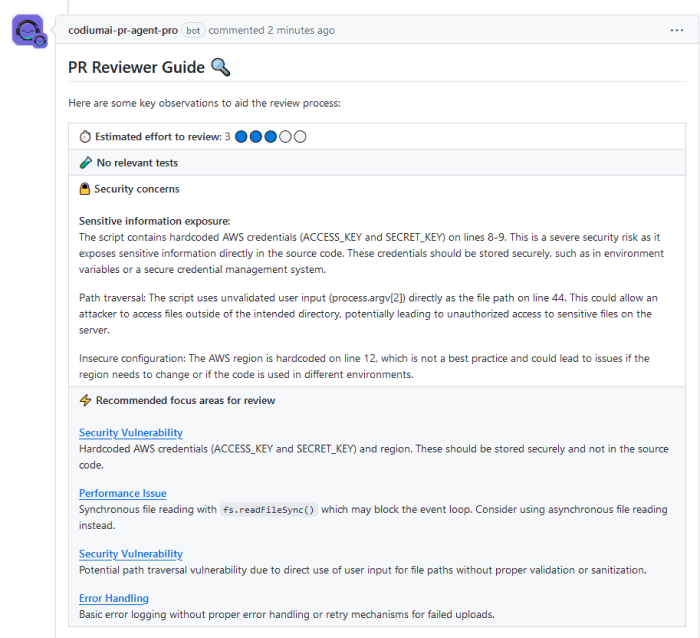 Pull Request Reviewer Guide