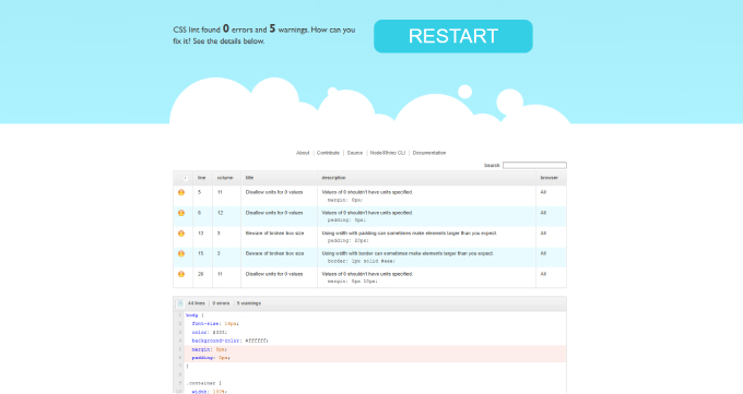 Linting and Static Code analysis